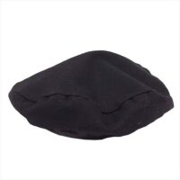 ヨウジヤマモト 帽子 POUR HOMME プールオム レザーパイピング ベレー帽 帽子 黒系 画像
